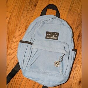 Toddler Binky Bro Blue Corduroy Backpack